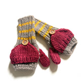 Kids Fingerless Fold-Over Mittens
