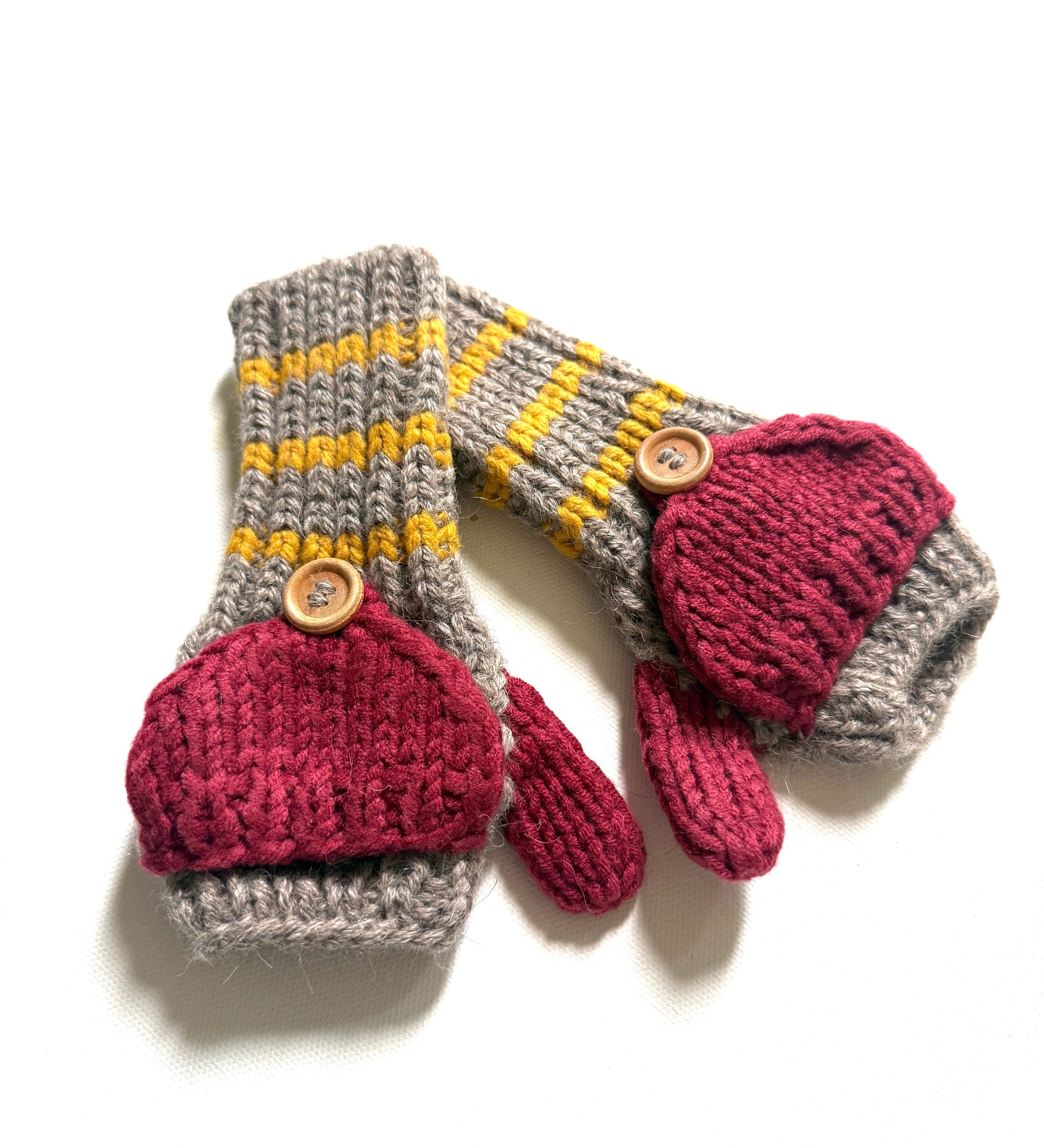 Kids Fingerless Fold-Over Mittens