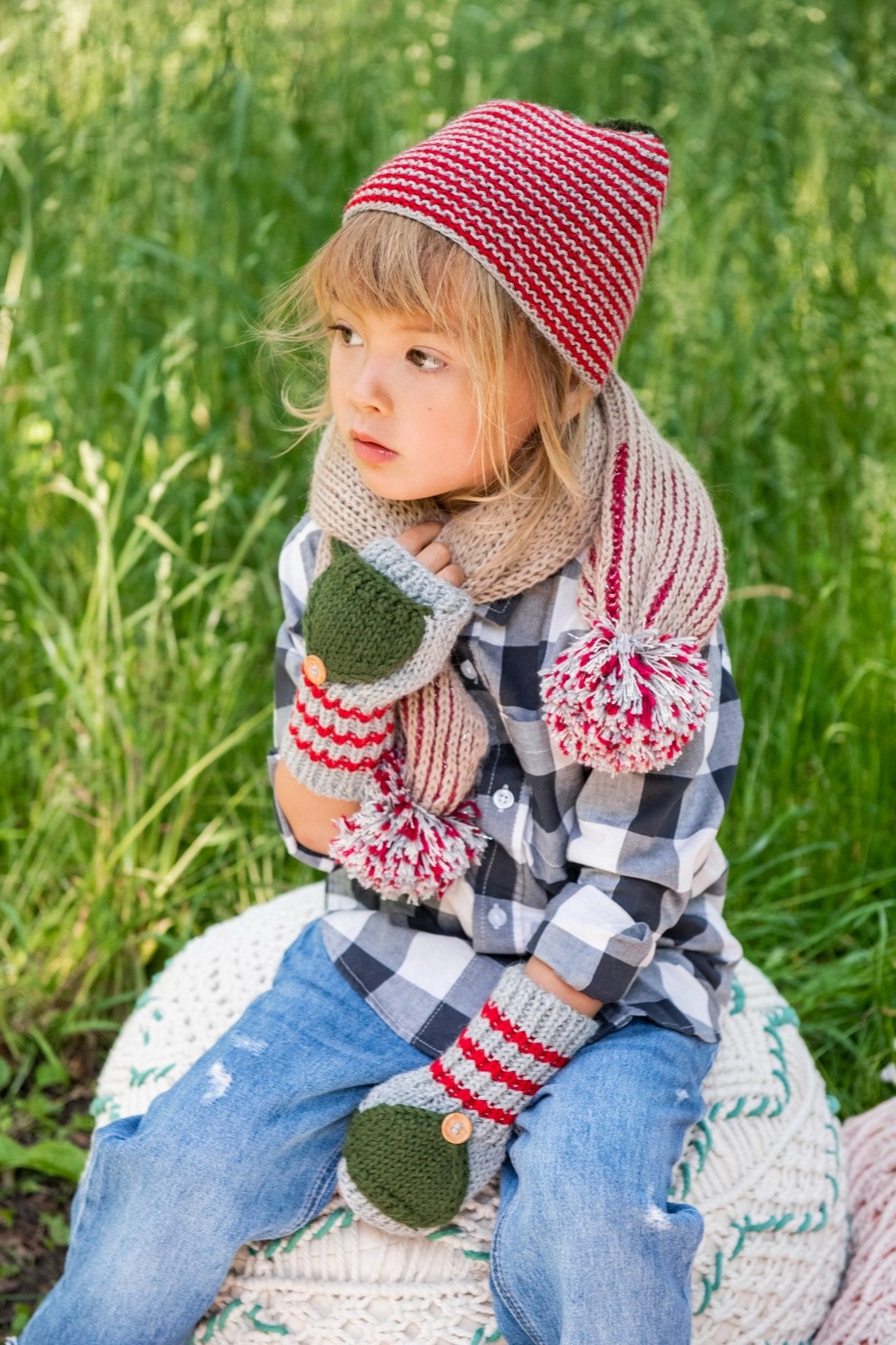 Striped Pom Hat - Cabbages & Kings