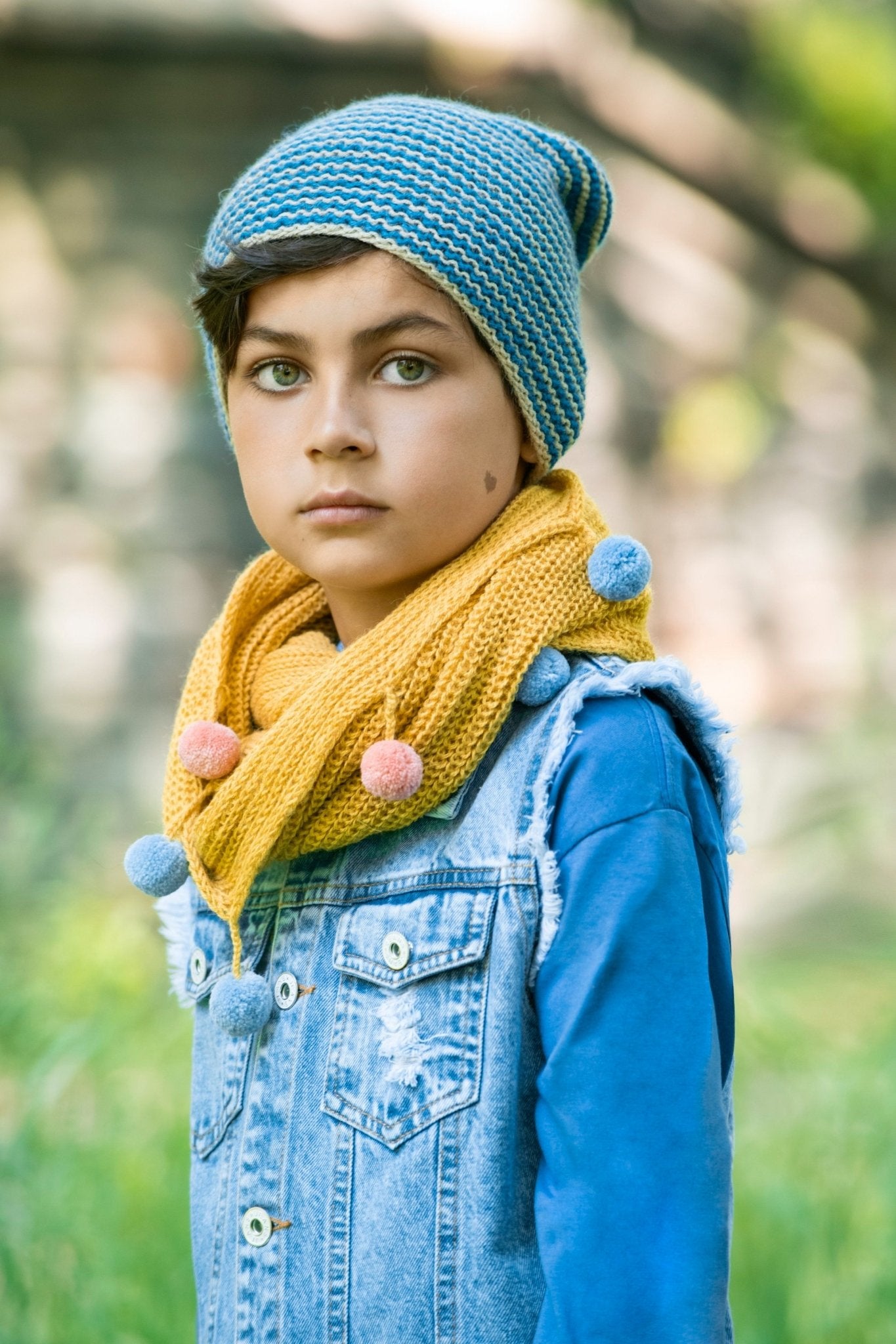 Striped Pom Hat - Cabbages & Kings