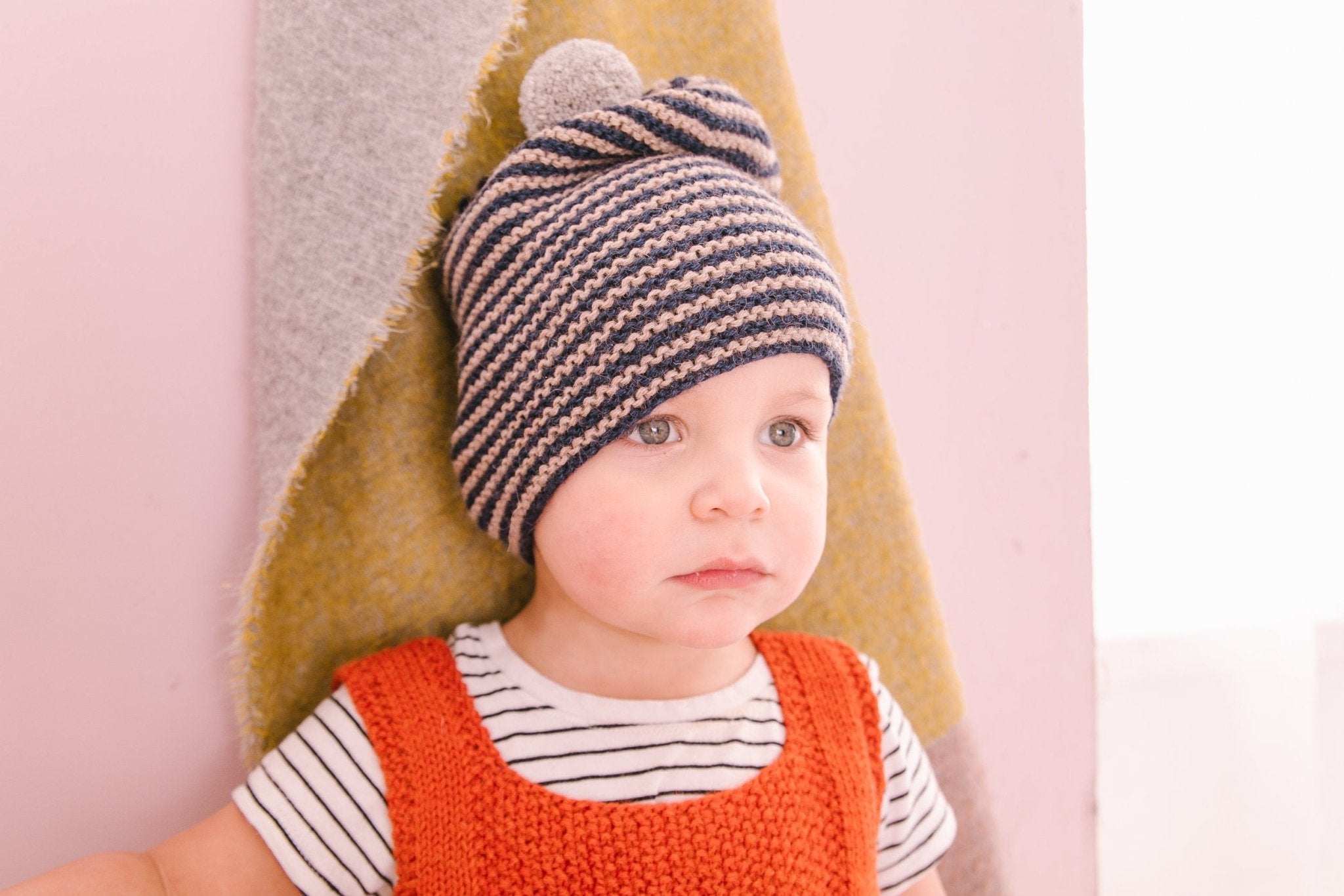Striped Pom Hat - Cabbages & Kings
