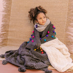 Tassel Hand - Knit Blanket - Cabbages & Kings