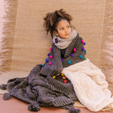 Tassel Hand - Knit Blanket - Cabbages & Kings