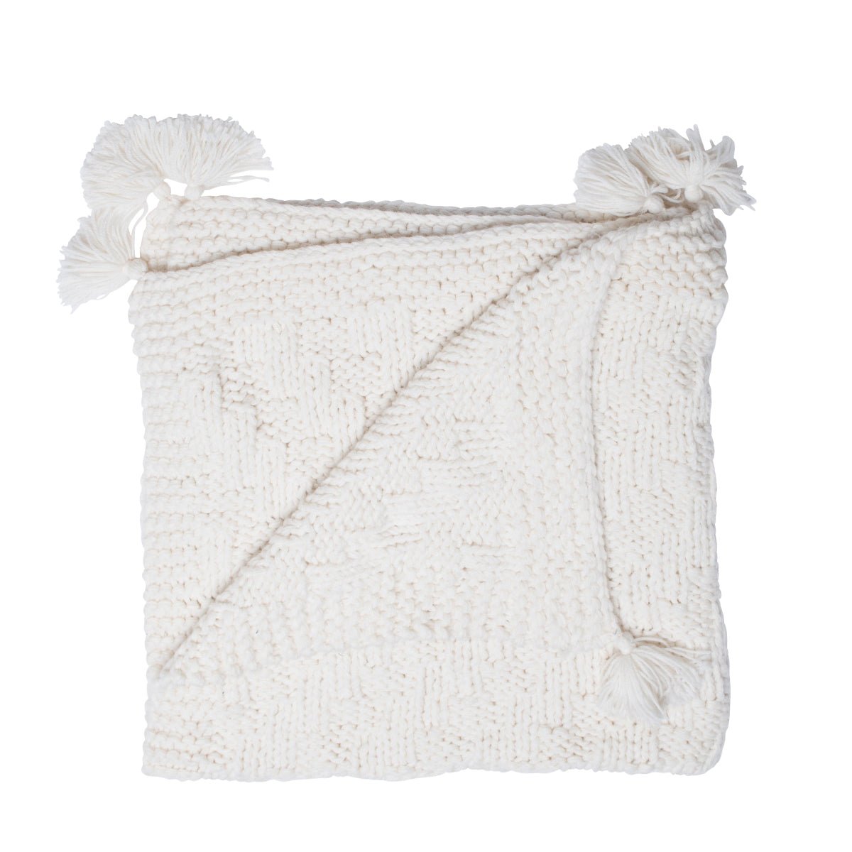 Tassel Hand - Knit Blanket - Cabbages & Kings