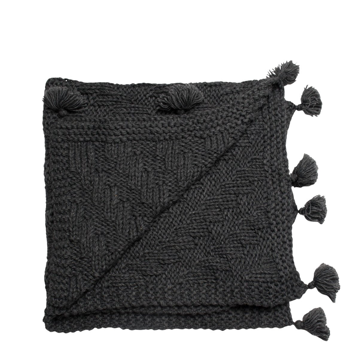 Tassel Hand - Knit Blanket - Cabbages & Kings