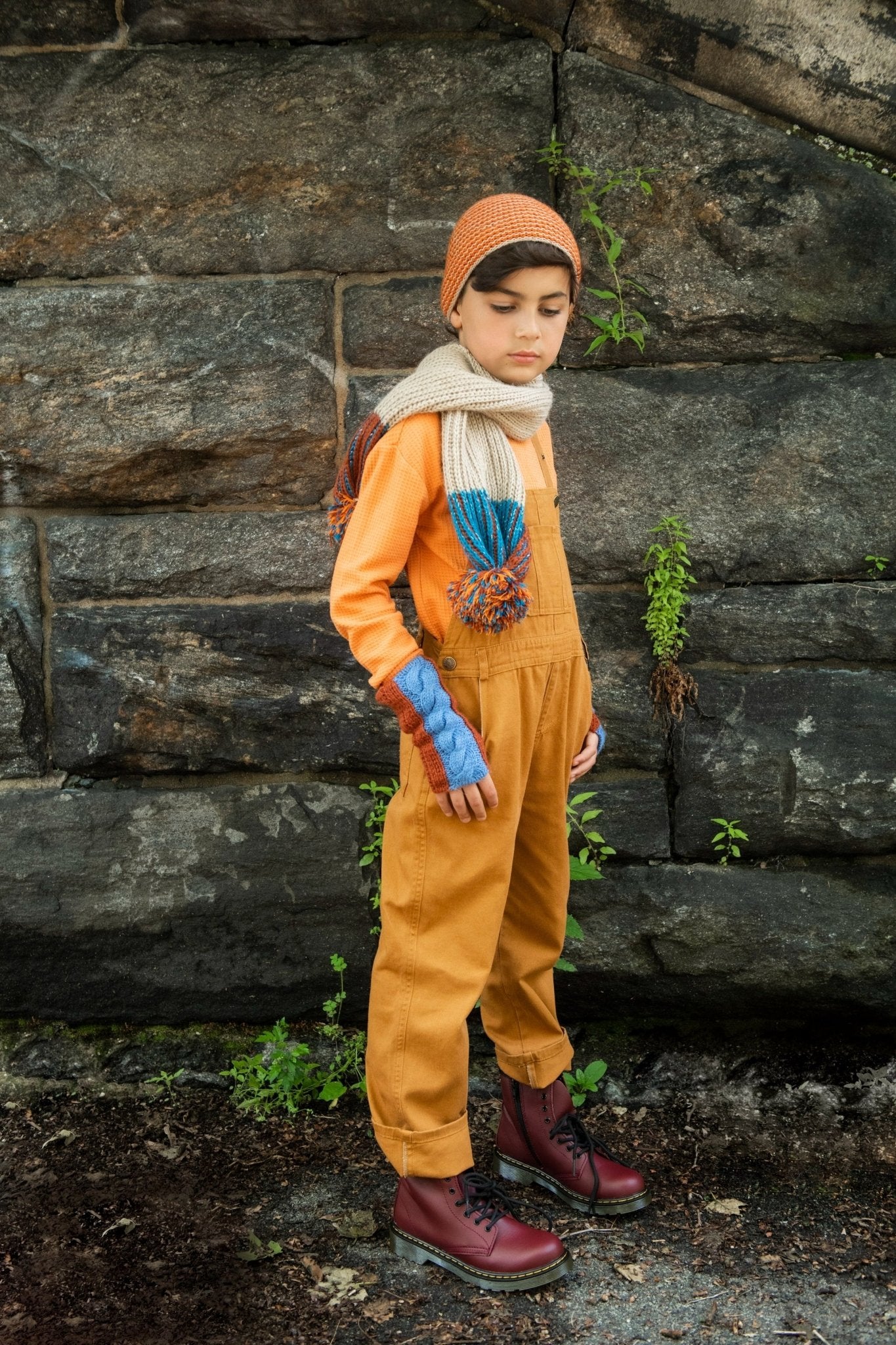 Women & Kids Cable Knit Fingerless Gloves - Cabbages & Kings